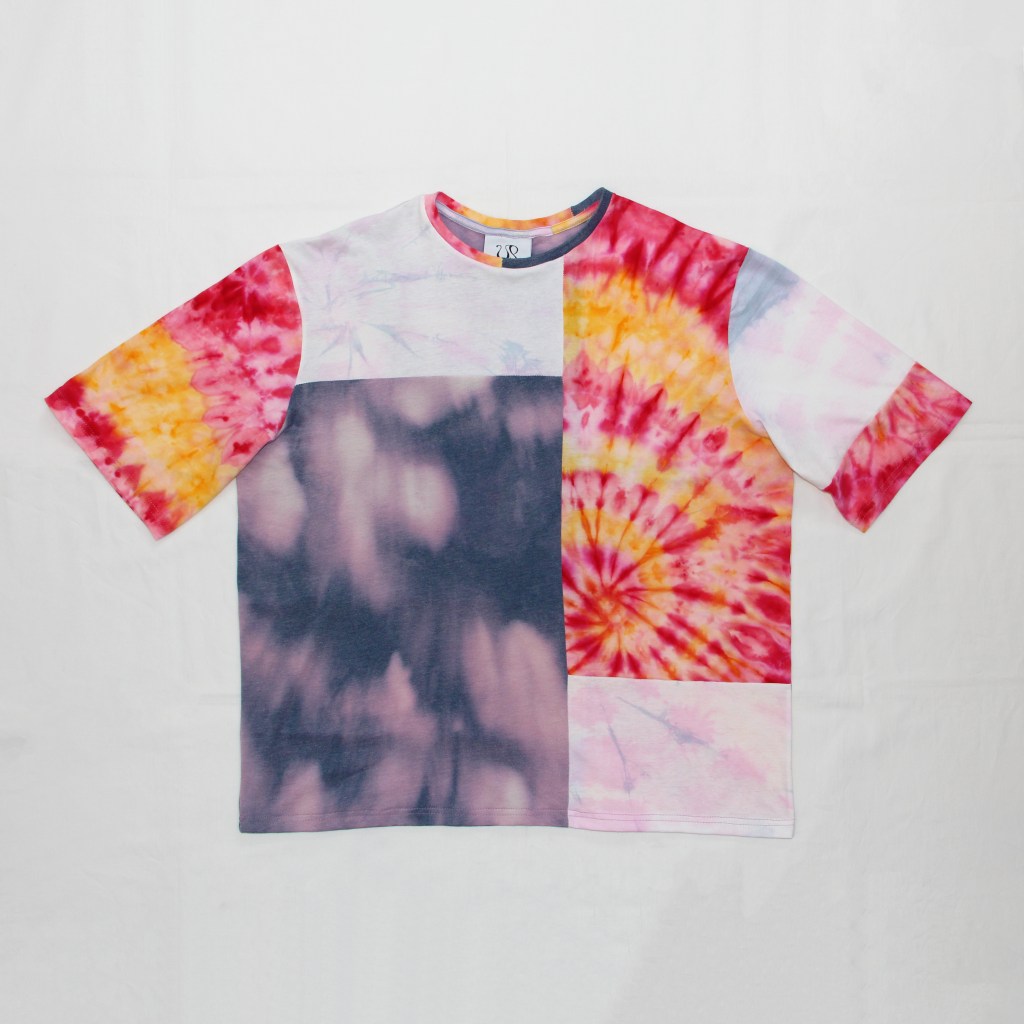 Sustainable Colourblocked Tie Dye&nbsp;T-shirt